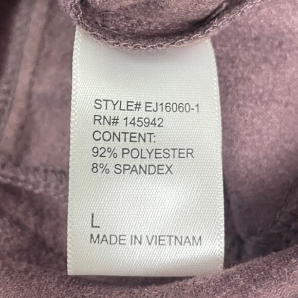 Eden Society Womens Purple Drapey Moto Jacket Stitch Sz L - New - Picture 7 of 8